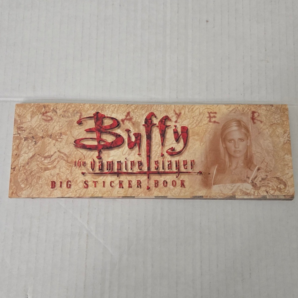 Vintage 2000 Buffy The Vampire Slayer Big Sticker Book Cedco 24 Stickers Y2K